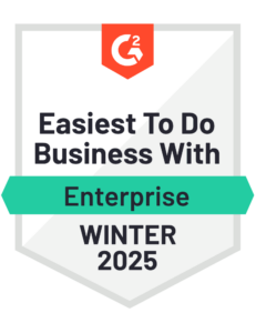 G2 ITSM ranking Easiest to do business with - Ticketyx