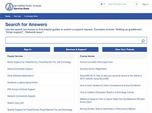 self-service portal Springfield