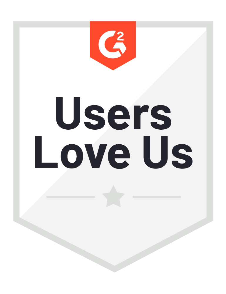 G2 IT Service Management Badge Top Software Ranking Ticketyx Users Love Us Badge