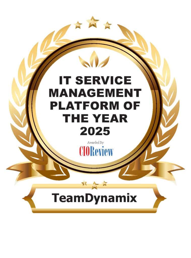 Ticketyx ITSM Platform of the Year Award